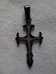 Edelstahlanhänger Tribal Cross 