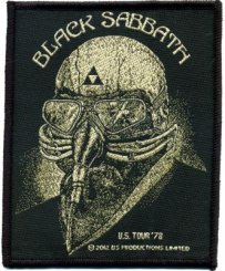 kleiner Aufnäher Black Sabbath Never Say Die 