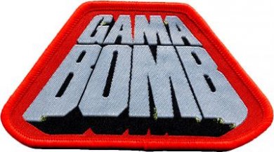 kleiner Aufnäher Gama Bomb Red Logo 