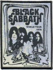 kleiner Aufnäher Black Sabbath Poster 