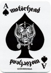 kleiner Aufnäher Motörhead Playing Card 