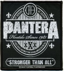 kleiner Aufnäher Pantera Stonger than all 