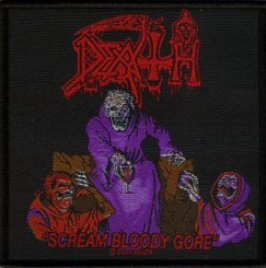 kleiner Aufnäher Death Scream bloody Gore UK 