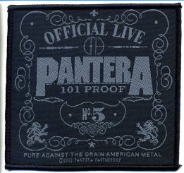kleiner Aufnäher Pantera Official Live 