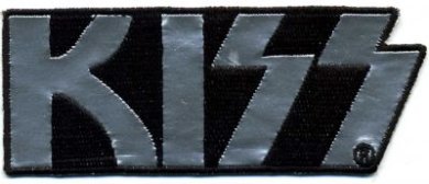 kleiner Aufnäher Kiss Chrome Logo 