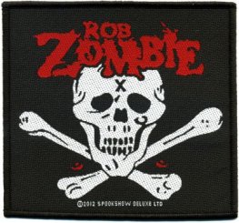 kleiner Aufnäher Rob Zombie Skull 