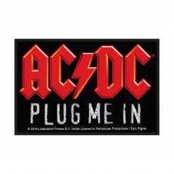 kleiner Aufnäher AC/DC Plug me in 