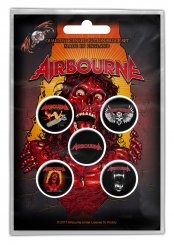 Button Set Airbourne Breakin' outta Hell 