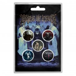Button Set Cradle of Filth Dani Portraits 