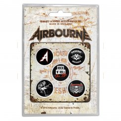 Button Set Airbourne Logos 