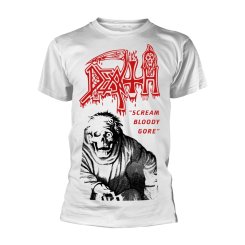 T-Shirt Death Scream bloody Gore ( white ) 