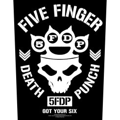 Rückenaufnäher Five Finger Death Punch Got your Six 