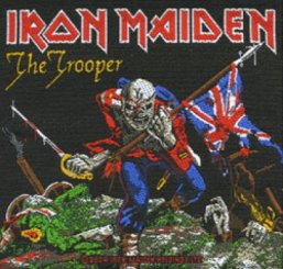 kleiner Aufnäher Iron Maiden The Trooper 
