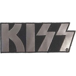 kleiner Aufnäher Kiss Chrome Logo 