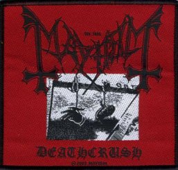 kleiner Aufnäher Mayhem Deathcrush 