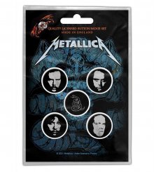 Button Set Metallica Black Album 