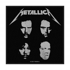 kleiner Aufnäher Metallica Black Album Faces 