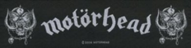 kleiner Aufnäher Motörhead Logo Stripe 