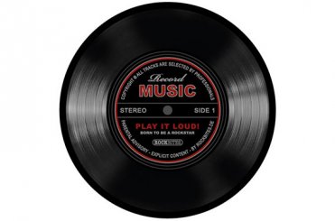 Mousepad Record Black 