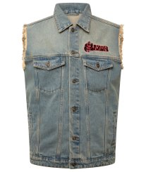 Saxon x Capricorn Rockwear Jeans Weste Eagle 