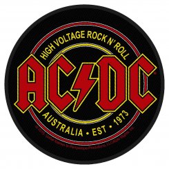kleiner Aufnäher AC/DC Australia Est. 1973 ( rund ) 