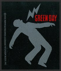 kleiner Aufnäher Green Day Lightning Bolt 