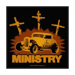 kleiner Aufnäher Ministry Jesus built my Hotrod 
