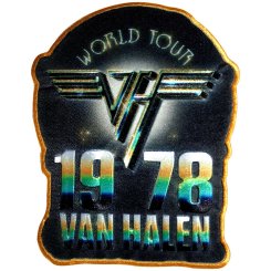 kleiner Aufnäher Van Halen World Tour 1978 
