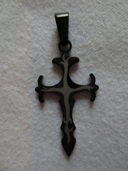 Edelstahlanhänger Tribal Cross 