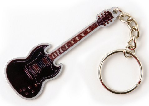 Schlüsselanhänger Gitarre SG schwarz 