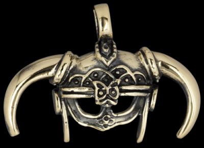 Kette Berzerkers Helm aus Bronze 