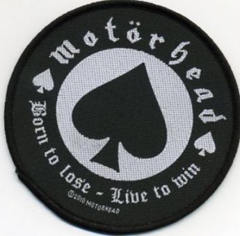 kleiner Aufnäher Motörhead Born to Lose 