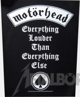 Rückenaufnäher Motörhead Everything louder ...... 