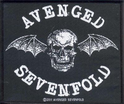 kleiner Aufnäher Avenged Sevenfold Classic Bat Logo 