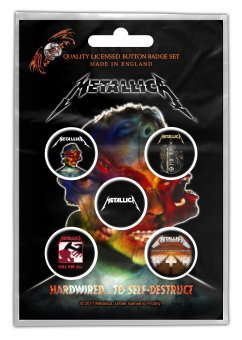 Button Set Metallica Classic Logos 