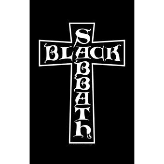 Flagge Black Sabbath Cross 