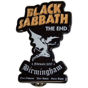 Pin Black Sabbath The End Birmingham 