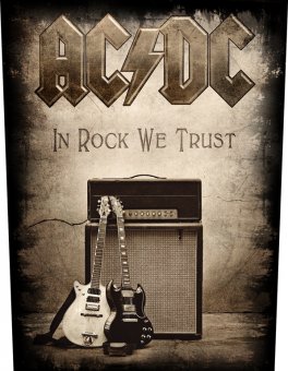 Rückenaufnäher AC/DC In Rock we Trust 