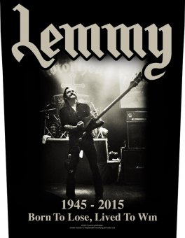 Rückenaufnäher Motörhead Lemmy 1945-2015 