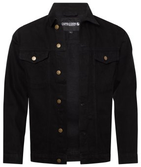 Jeansjacke  schwarz  Größe S bis 4XL 