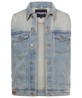 Jeansweste blau Größen von M bis 4XL XL