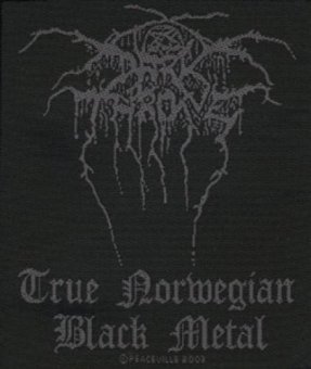 kleiner Aufnäher Dark Throne Black Logo 