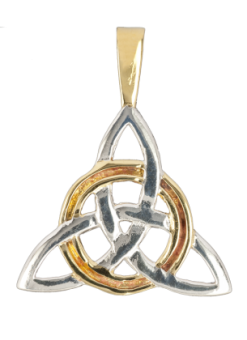 Kette Triangle Knot ( versilbert ) 