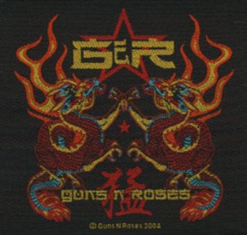 kleiner Aufnäher Guns 'n' Roses China Dragon 