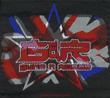 kleiner Aufnäher Guns 'n' Roses England Flag 