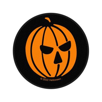 kleiner Aufnäher Helloween Pumpkin ( rund ) 