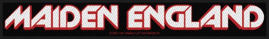 kleiner Aufnäher Iron Maiden England Logo Stripe 