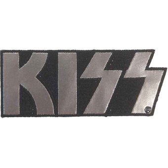 kleiner Aufnäher Kiss Chrome Logo 