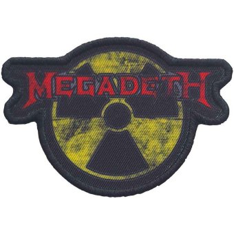 kleiner Aufnäher Megadeth Hazard Logo 