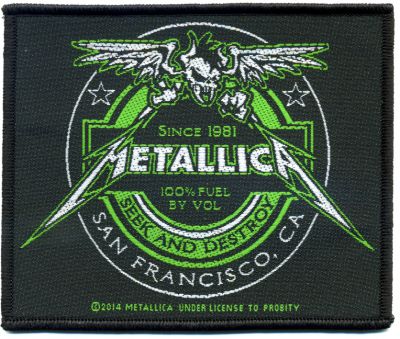 kleiner Aufnäher Metallica Seek and Destroy 